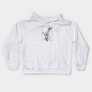 Giraffe Rider Kids Hoodie